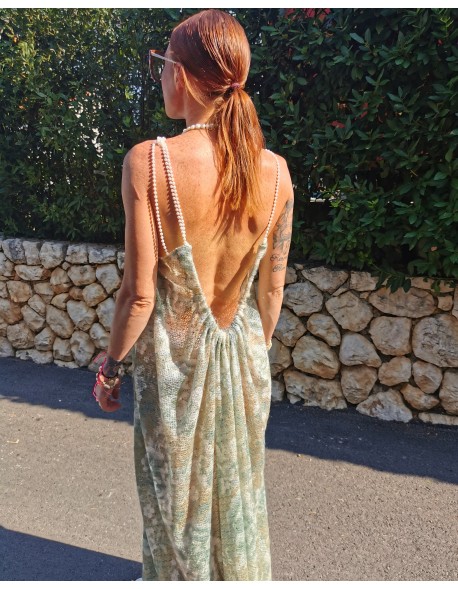 Sukienka Maxi z koralikami